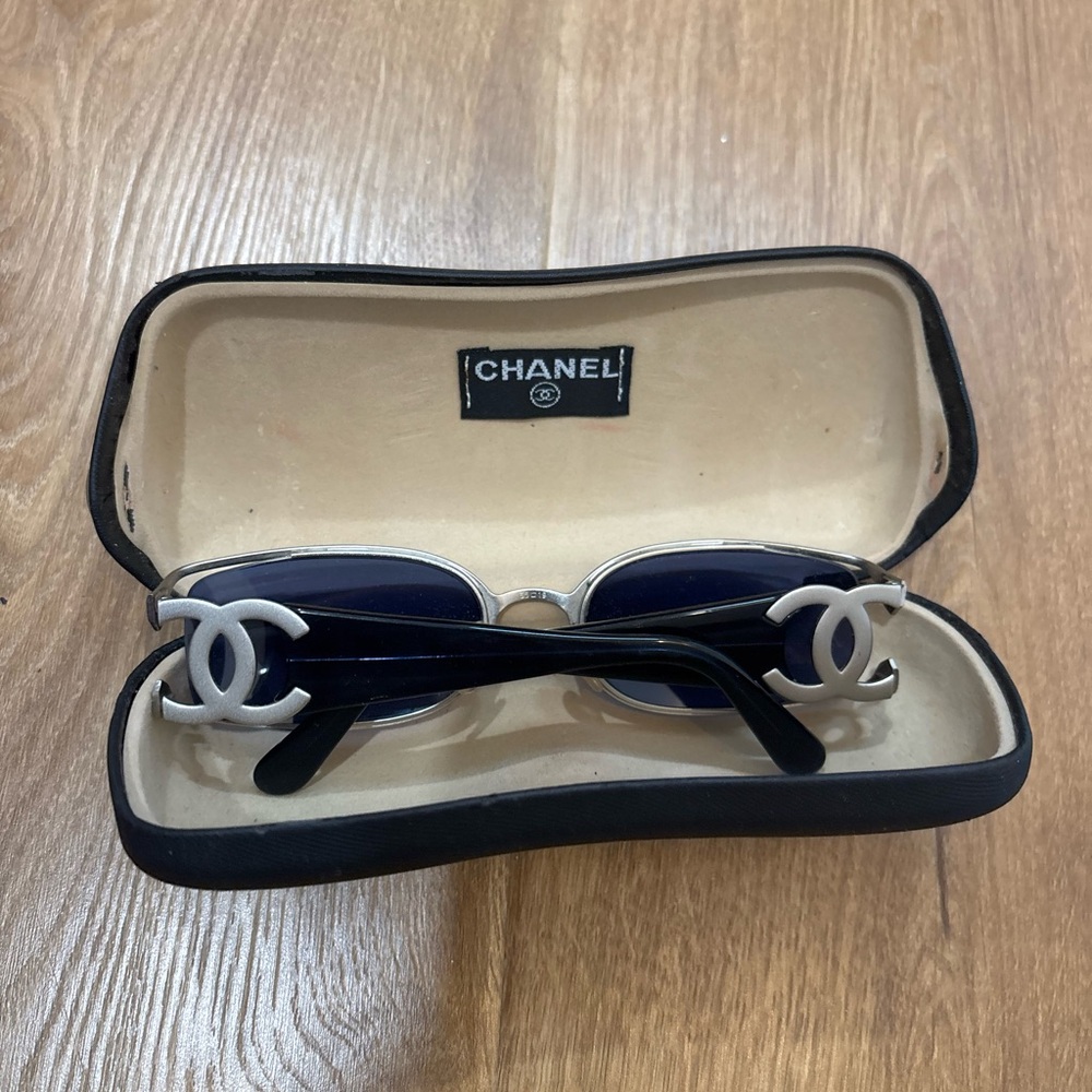 Chanel Rectangle Sunglasses - image 2